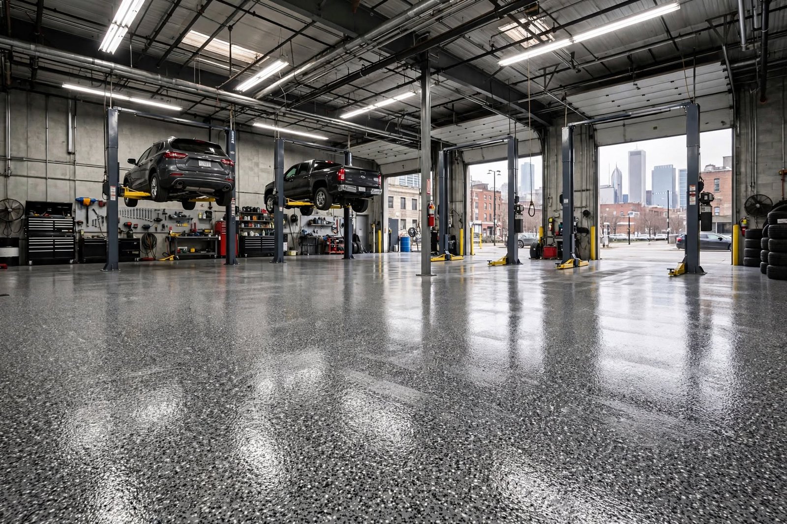 commercial garage epoxy commercial garage epoxy
