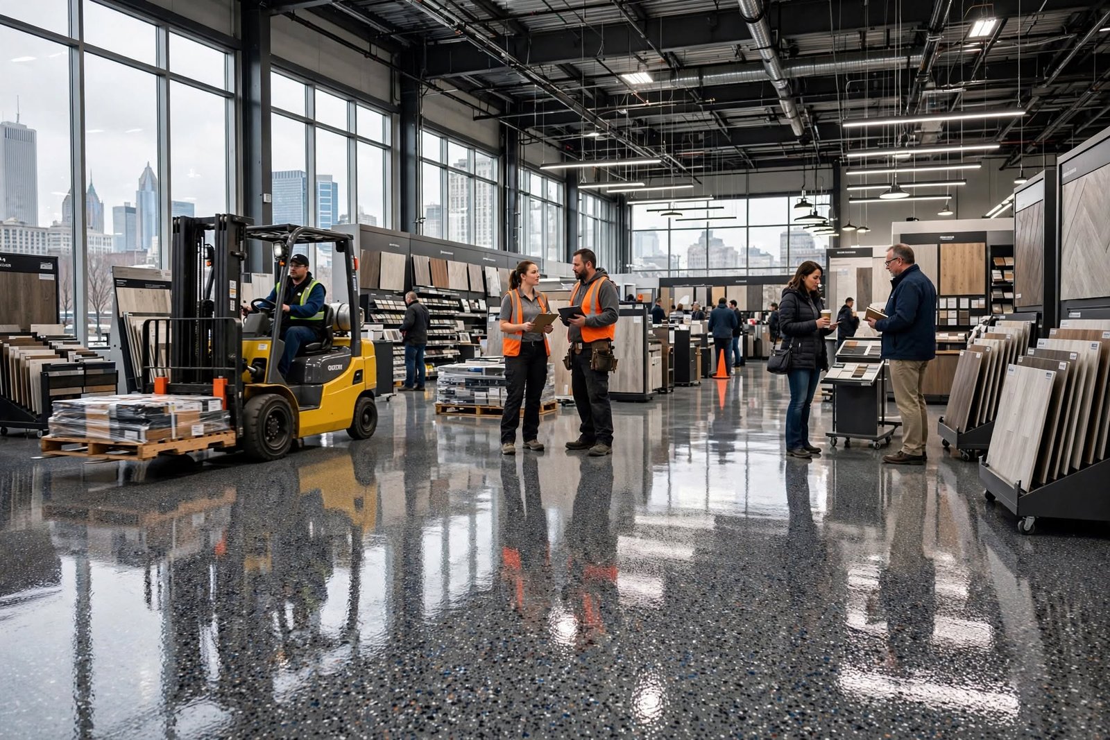 glossy epoxy warehouse showroom glossy epoxy warehouse showroom